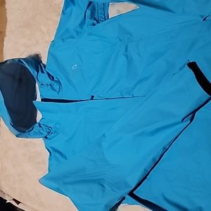 The North Face raincoat sz M aqua blue